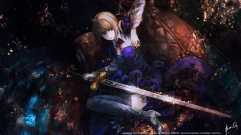 Saber From Fate Zero Hd Anime Wallpaper