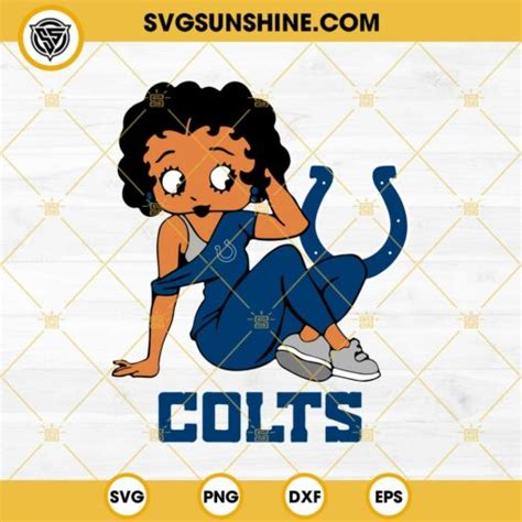 Betty Boop Indianapolis Colts Football Svg Png Dxf Eps Files