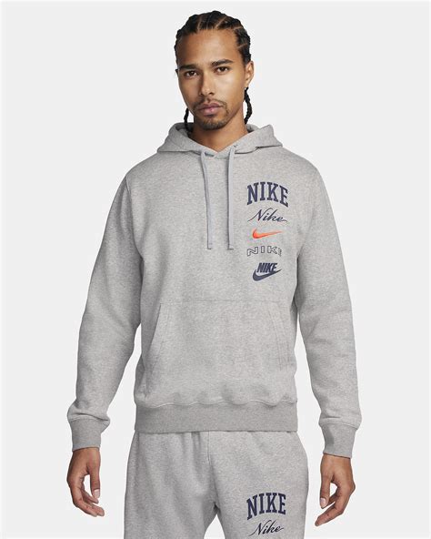 Nike Club Fleece Mens Pullover Hoodie Nike Lu