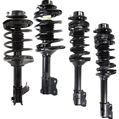 Teledu Set Of Shock Absorbers And Strut Assembly Front Rear Driver