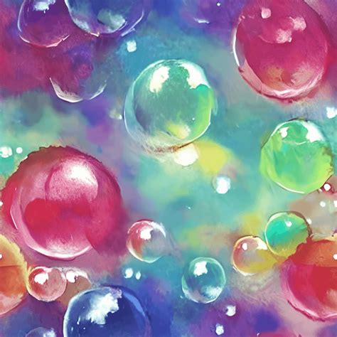 Watercolor Bubbles Graphic · Creative Fabrica