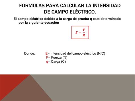 Intensidad Del Campo Electrico Ppt