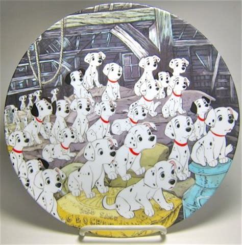 101 Dalmatians puppies decorative plate from our Plates collection | Disney collectibles and ...