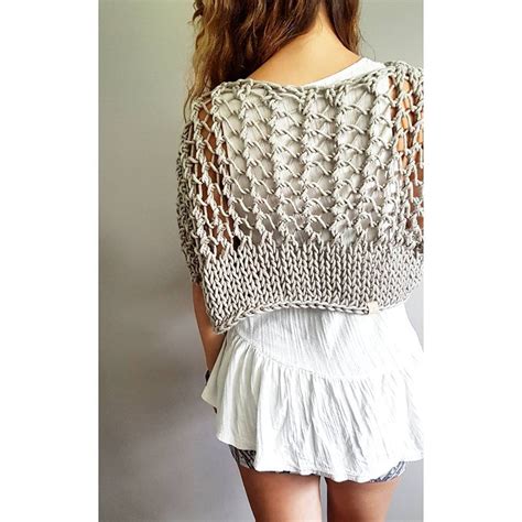 Knitting Pattern For The Knotty Crop Top Festival Crop Knit Etsy