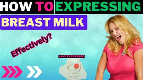 How To Hand Express Breast Milk