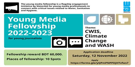 Wateraids Fellowship Programme Launched For Young Journalists Young