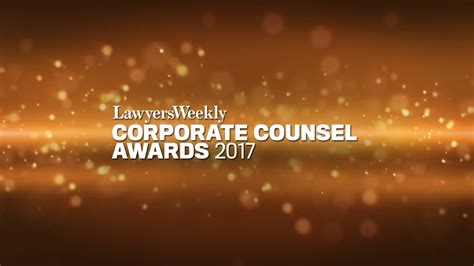 Corporate Counsel Awards 2017 Highlights Youtube