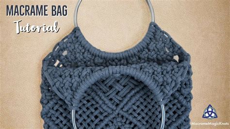 Macrame Bag Tutorial With Round Handles Easy Macrame Purse Diy Youtube