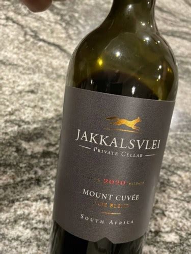 Jakkalsvlei Mount Cuv E Cape Blend Vivino Schweiz