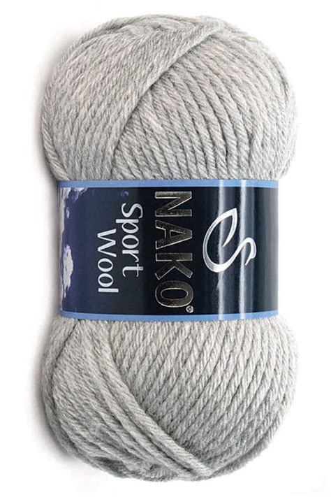 NAKO SPORT WOOL 195 Açık Gri Melanj YÜNLÜ İPLİKLER NAKO