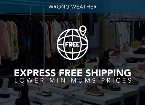 Lower Minimums For Express Free Shipping Wrong Weather