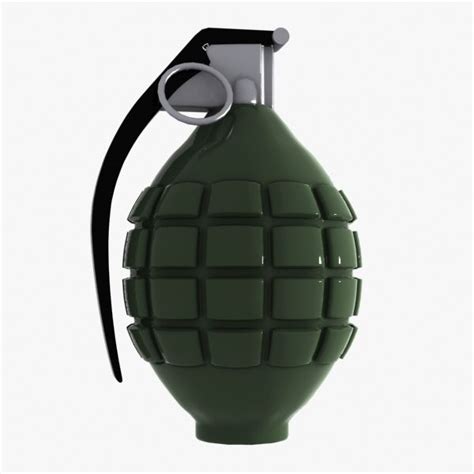 Мультфильм граната 3D Модель $12 - .3ds .fbx .max .unknown .obj - Free3D