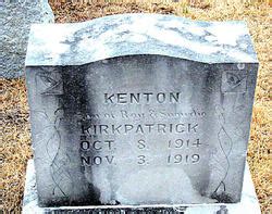 Kenton Kirkpatrick 1914 1919 Homenaje De Find A Grave