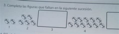 completa las figuras que faltan en la siguiente sucesión Brainly lat