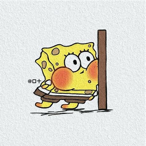 Spongebob Cute Sticker Cute Stickers Spongebob Cute Drawings