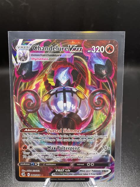 Pokémon TCG Chandelure VMAX Fusion Strike 040 264 Holo Ultra Rare eBay