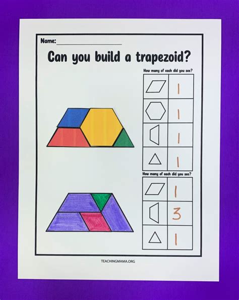 Pattern Block Printables For Shapes Teaching Mama