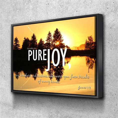 James 12 Niv Consider It Pure Joy Wall Art Canvas Print