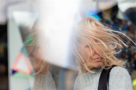 Premium Photo Close Up Of Woman With Tousled Hair