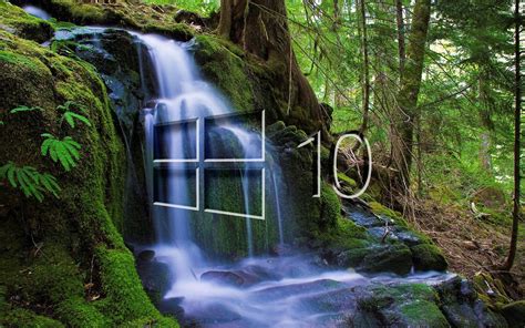 Windows 10 Waterfall Wallpaper