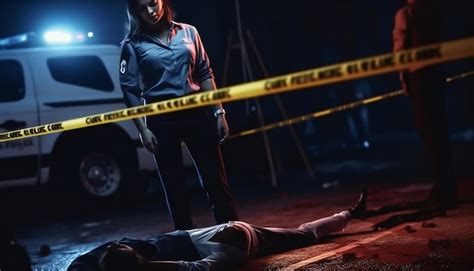 Premium Photo | Crime scene investigation team working on a murder