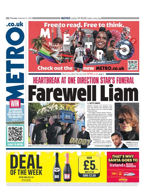 Metro Front Page 21st Of November 2024 Tomorrow S Papers Today