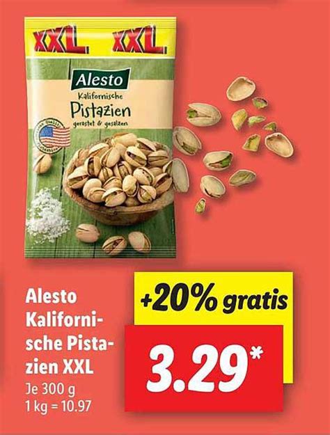 Alesto Kalifornische Pistazien Xxl Angebot Bei Lidl 1Prospekte De