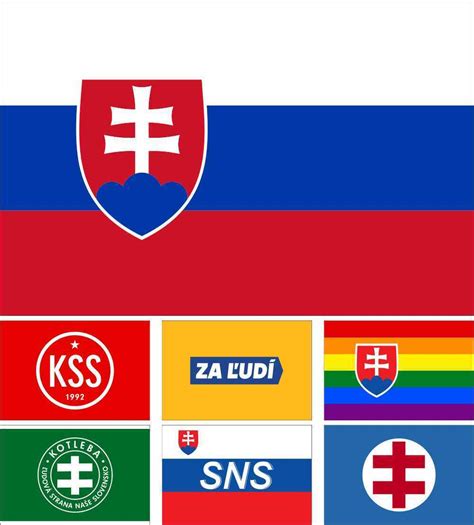 Slovakia Flag Slovak Hlinka Peoples Party Communist Sns Klsns For The