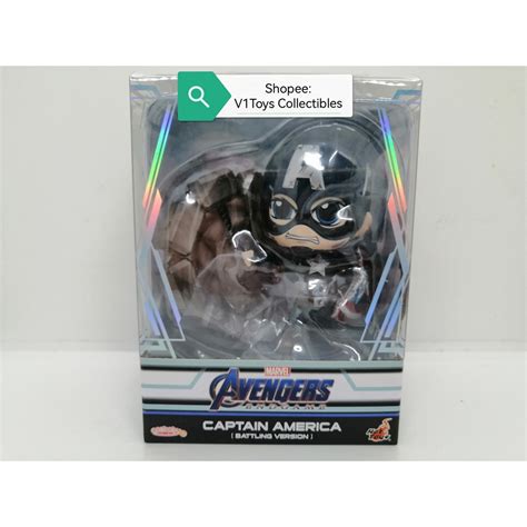 Readystock Hot Toys Cosbaby Cosb Avengers Endgame Captain America Battling Version