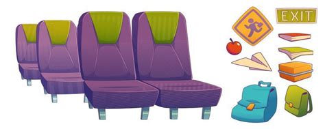 School Bus Seat Vector Art Icons And Graphics For Free Download