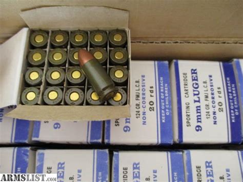 Armslist For Sale 9mm Steel Case Fmj Ammo 1 000 Rd Case