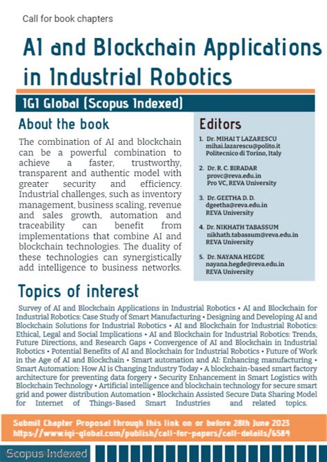 Pdf Call For Book Chapters Scopus Indexed And Zero Publication Fees