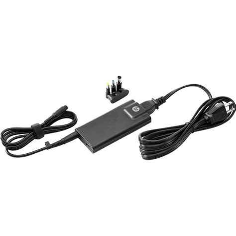 HP 65W Slim AC Power Adapter With USB H6Y82AA ABA B H Photo