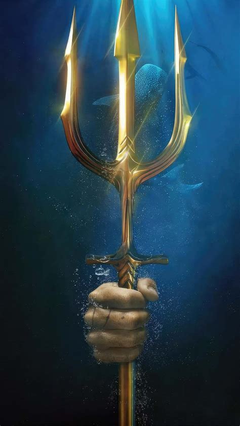 Aquaman The Trident Of Neptune Iphone Wallpaper Iphone Wallpapers