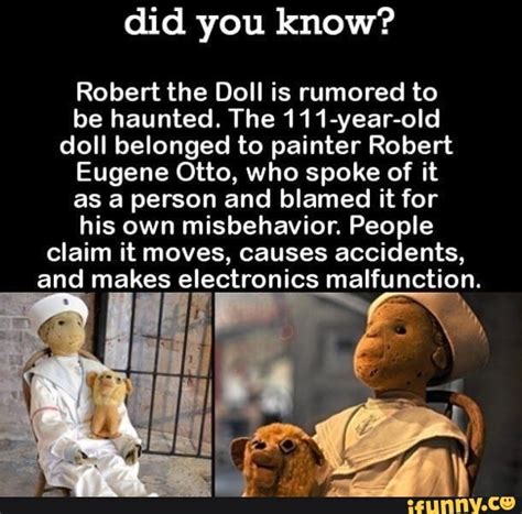 Did You Know Robert The Doll Is Rumored To Be Haunted The 111 Year