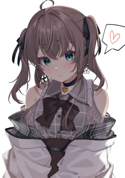 Safebooru 1girl Ahoge Aqua Eyes Black Bow Black Bowtie Black Choker