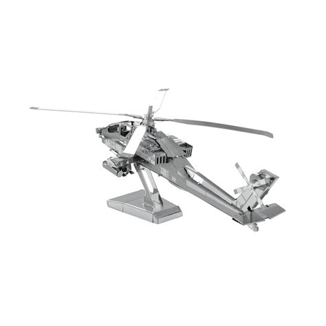 Fascinations Metal Earth 3d Metal Model Diy Kits Metal Earth Ah 64 Apache