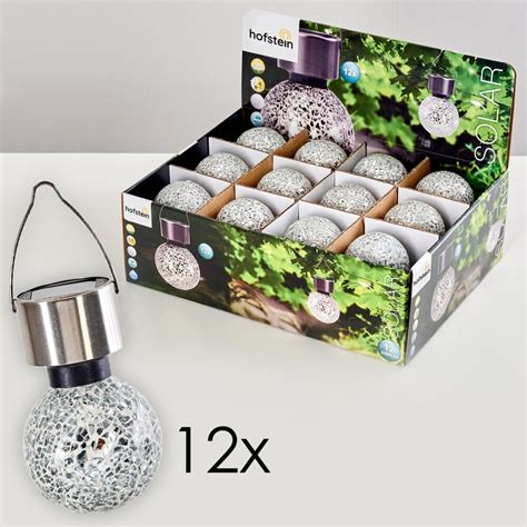 Set Di Lampade Solari Da Giardino Ledoux Acciaio Inox H Do