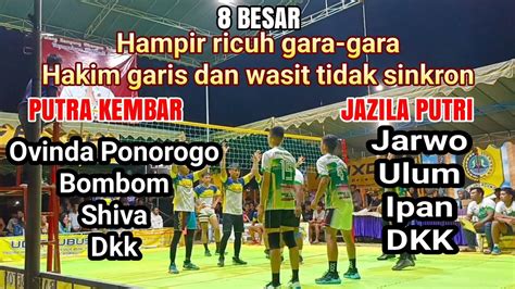 8 Besar Karangrejo Cup Tulungagung Jazila Putri VS Putra Kembar YouTube