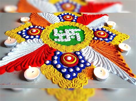 Diwali Rangoli New Designs Beautiful And Simple Pictures Rangoli Bnane Ke Easy Tips Stmp