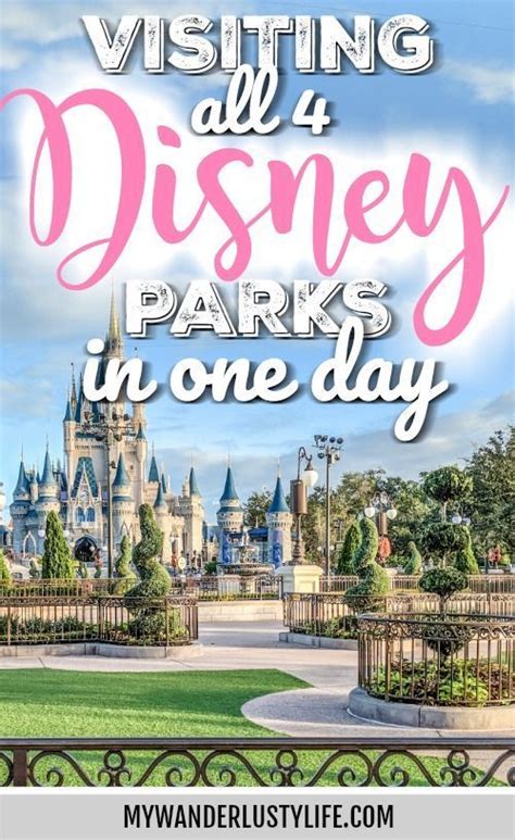 How To Do All 4 Disney Parks In 1 Day A Super Detailed Guide Disney World Park Hopper Disney