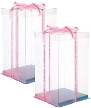 Amazon Layer Tall Transparent Cake Box Bakery Carrier Packing