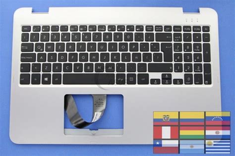 Teclado Latinoamericano QWERTY Plateado Para Vivobook Flip