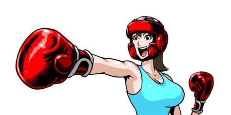 50 Kick Boxing Woman White Background Stock Illustrations Royalty