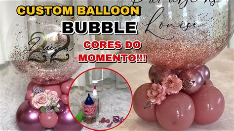 CUSTOM BALLON BUBBLE encaixe de confete em apenas uma área do balão