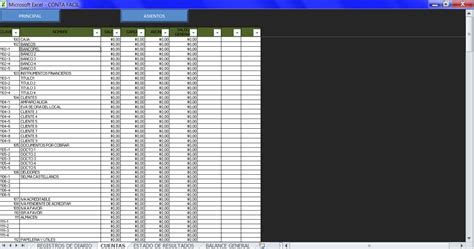 Plantilla Excel Para Asientos Contables