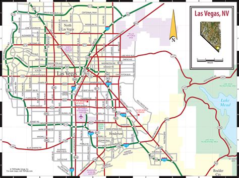 Las Vegas NV Tourist Map - Las Vegas • mappery