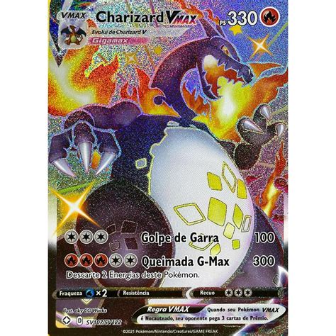 Carta Charizard Vmax Shine Full Art Destinos Brilhantes Pokemon Tcg