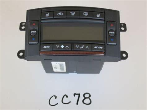 Cadillac Cts Climate Control Panel Temperature Unit A C Heater