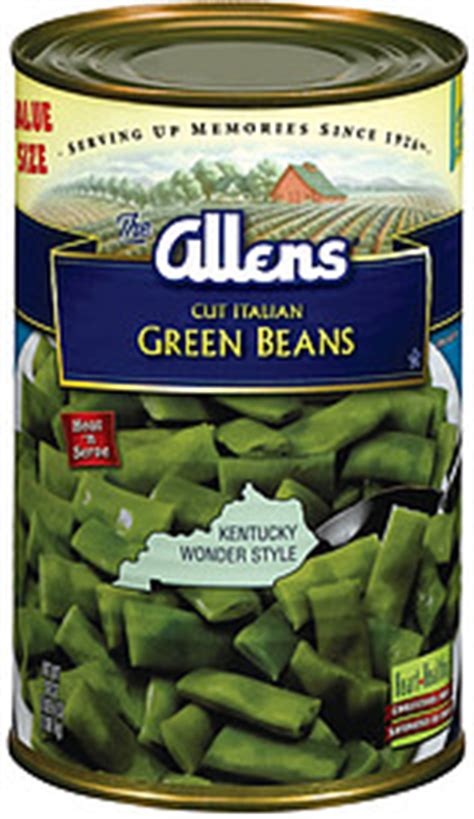 The Allens Green Beans Cut Italian Kentucky Wonder Style 38 0 Oz